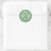 Sticker Rond Cuisson | Votre Nom | Pain de Courgette (Sac)
