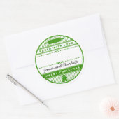Sticker Rond Cuit Avec Amour (Enveloppe)