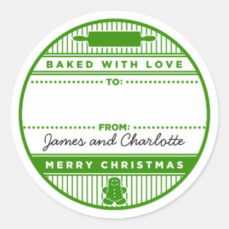 Sticker Rond Cuit Avec Amour