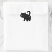 Sticker Rond cul de chat noir (Sac)