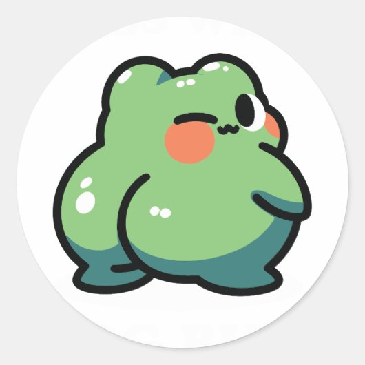 Sticker Rond cul de grenouille (Devant)