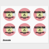 Sticker Rond Culebra Peak (Feuille)