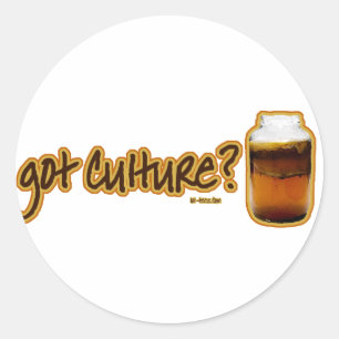 Sticker Rond Culture obtenue ? Kombucha