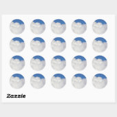 Sticker Rond Cumulus Cloud II (Feuille)