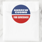 STICKER ROND CUOMO D'ANDREW POUR LE GOUVERNEUR (Sac)