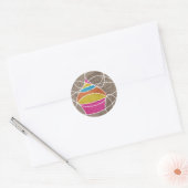 STICKER ROND CUPCAGE (Enveloppe)