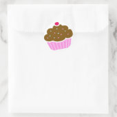 Sticker Rond Cupcake (Sac)