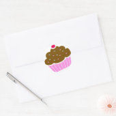 Sticker Rond Cupcake (Enveloppe)