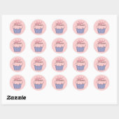 Sticker Rond cupcake (Feuille)