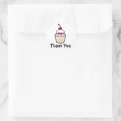 Sticker Rond Cupcake (Sac)