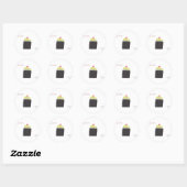 STICKER ROND CUPCAKE (Feuille)