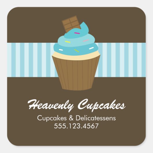 Sticker rond Cupcake (Devant)