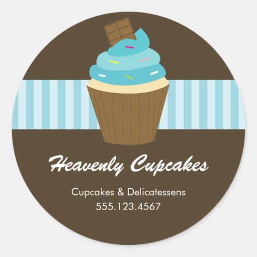 Sticker rond Cupcake (Devant)