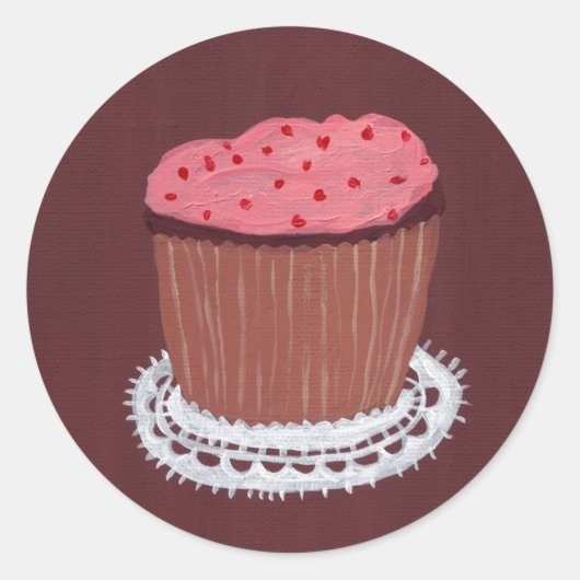 Sticker Rond cupcake2_sm (Devant)