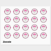 Sticker Rond Cupcake and Cake Pops Boulangerie Cachets (Feuille)