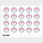 Sticker Rond Cupcake and Cake Pops Boulangerie Cachets (Feuille)
