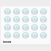 Sticker Rond Cupcake Bakery Chef Turquoise Parties scintillant  (Feuille)