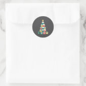 Sticker Rond Cupcake Baking Baker Christmas Tree Xmas  (Sac)