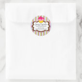 Sticker Rond Cupcake Boulangerie Couvercles (Sac)