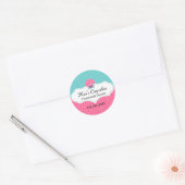 Sticker Rond Cupcake Boulangerie Couvercles (Enveloppe)