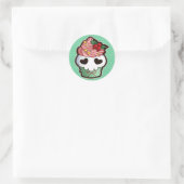 Sticker Rond Cupcake crâne (Sac)