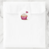 Sticker Rond Cupcake - Jour le plus doux (Sac)
