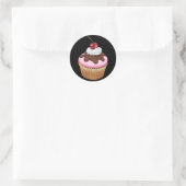 Sticker Rond Cupcake - SRF (Sac)