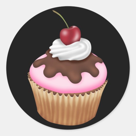 Sticker Rond Cupcake - SRF (Devant)