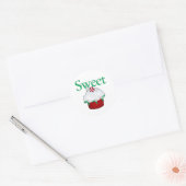 Sticker Rond Cupcake sucré (Enveloppe)