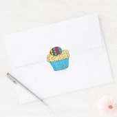 Sticker Rond Cupcake ukrainien par Vera Trembach (Enveloppe)