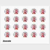 STICKER ROND CUPCAKE VALENTINE (Feuille)