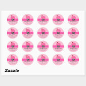 Sticker Rond Cupcake Whimsical Boulangerie Cachets (Feuille)