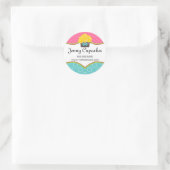 Sticker Rond Cupcake Whimsical Boulangerie Cachets (Sac)