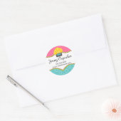 Sticker Rond Cupcake Whimsical Boulangerie Cachets (Enveloppe)