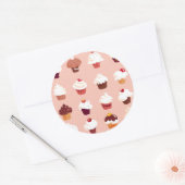 Sticker Rond Cupcakes (Enveloppe)