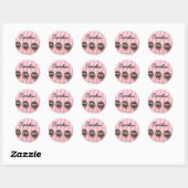 Sticker Rond Cupcakes classiques (Feuille)