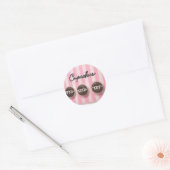 Sticker Rond Cupcakes classiques (Enveloppe)
