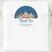 Sticker Rond Cupcakes de style rétro Sweet Dessert Party (Sac)