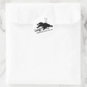 Sticker Rond Cupidon Anti Saint-Valentin (Sac)