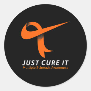 Sticker Rond Cure It Ms Multiple Sclerosis Sensibilisation Oran