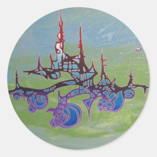 Sticker Rond curiosité