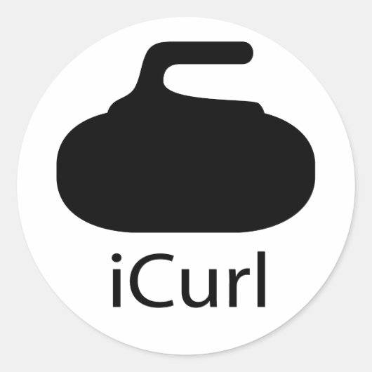 Sticker Rond Curl (Devant)