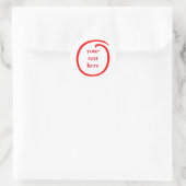 Sticker Rond Curl (Sac)