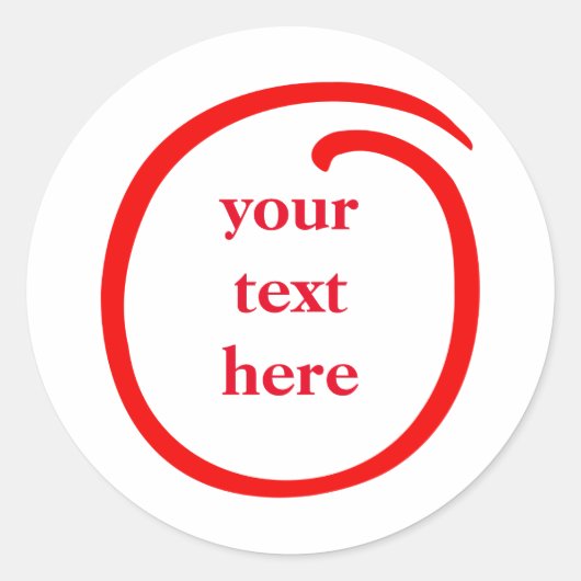 Sticker Rond Curl (Devant)