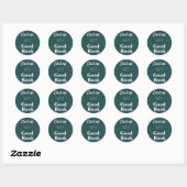 Sticker Rond Curl Up avec un bon livre (Feuille)