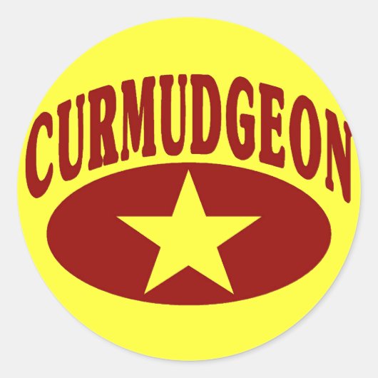 Sticker Rond Curmudgeon (Devant)