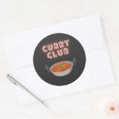 Sticker Rond Curry Club (Enveloppe)