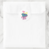 Sticker Rond Cursive de Supergirl (Sac)