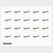 Sticker Rond Curtiss P-40 Warhawk (Feuille)