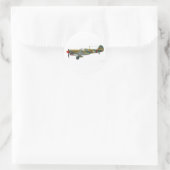 Sticker Rond Curtiss P-40 Warhawk (Sac)